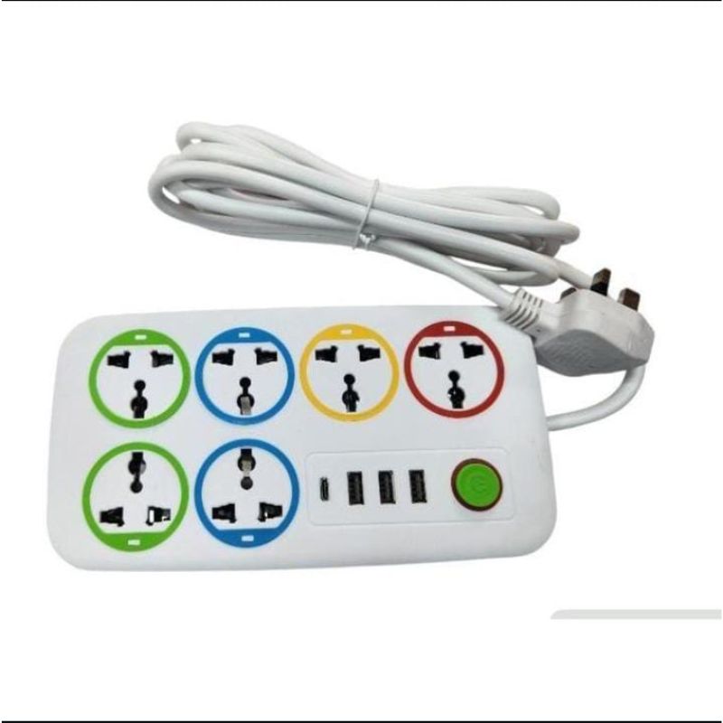 Astra 6‑Way Extension with 3 USB Slots