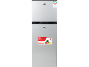 Von VART-19DHY Double Door Fridge 138L – Silver